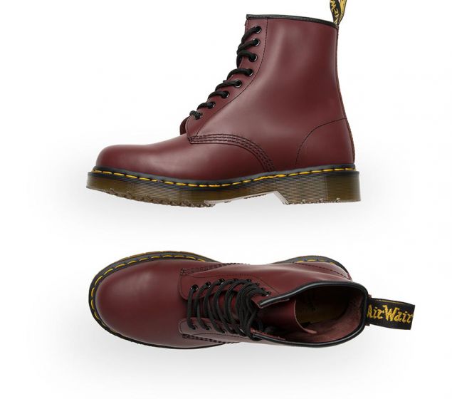 DR MARTENS | BOTTE 1460Z DMC À 8 ŒILS | CERISE LISSE