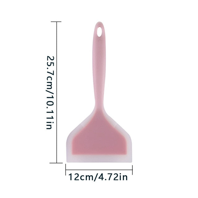 Silicone Kitchen ware Cooking Utensils Spatula Beef Meat Egg Kitchen Scraper Wide Pizza Cooking Tools Shovel Non-stick