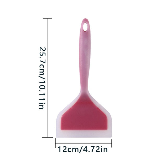 Silicone Kitchen ware Cooking Utensils Spatula Beef Meat Egg Kitchen Scraper Wide Pizza Cooking Tools Shovel Non-stick