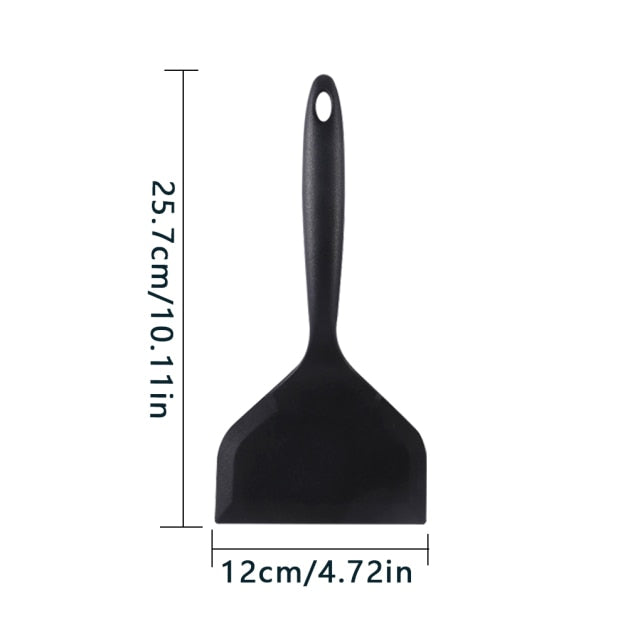 Silicone Kitchen ware Cooking Utensils Spatula Beef Meat Egg Kitchen Scraper Wide Pizza Cooking Tools Shovel Non-stick