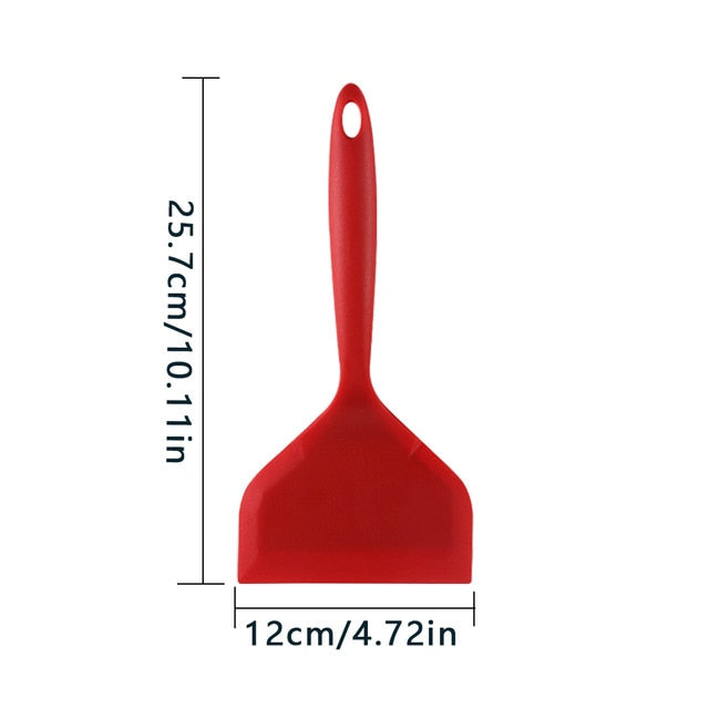 Silicone Kitchen ware Cooking Utensils Spatula Beef Meat Egg Kitchen Scraper Wide Pizza Cooking Tools Shovel Non-stick